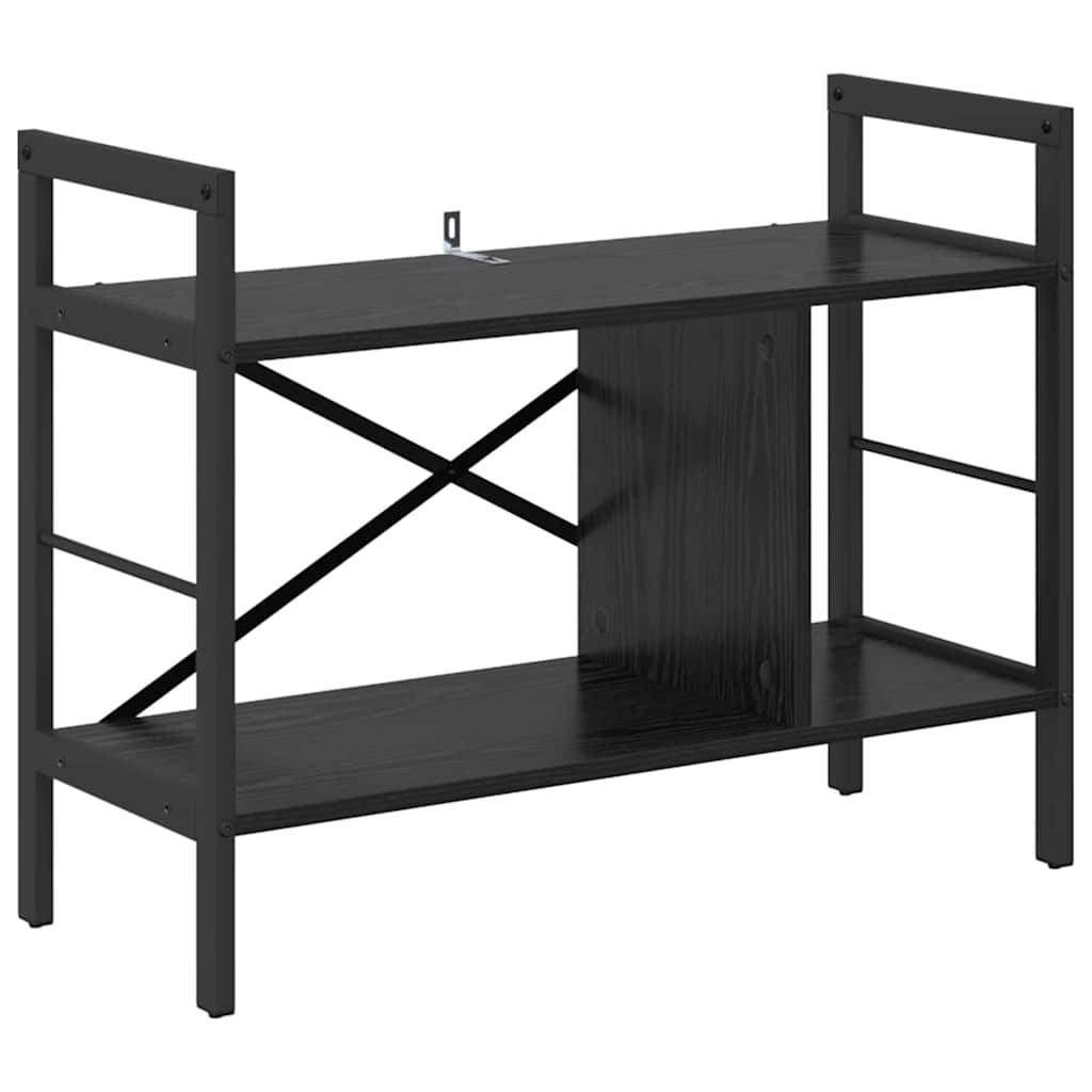 Bokhylle Svart Eik 75 x 30 x 58,5 cm Konstruert tre
