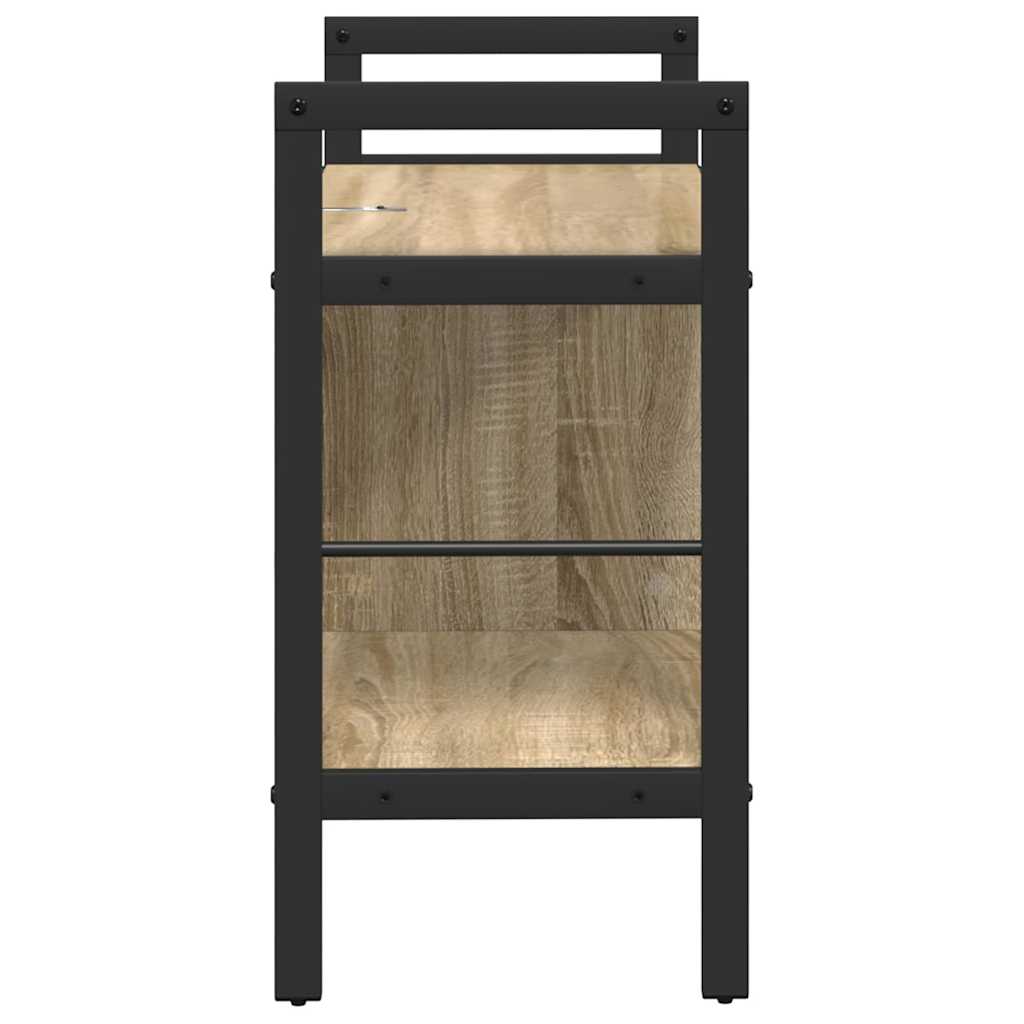 Bokhylle Sonoma eik 75 x 30 x 58,5 cm Konstruert tre