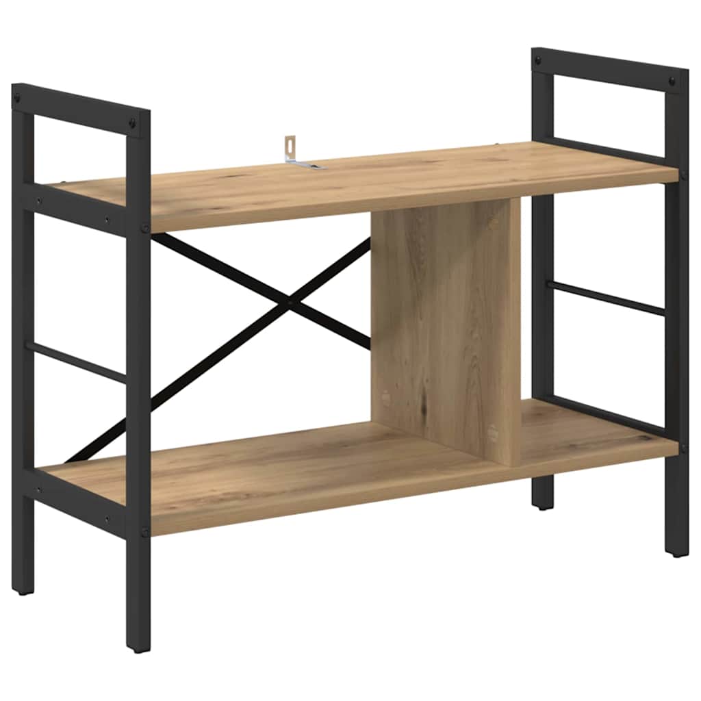 Bokhylle 3 nivåer 75 x 30 x 58,5 cm Konstruert tre Artisan Eik