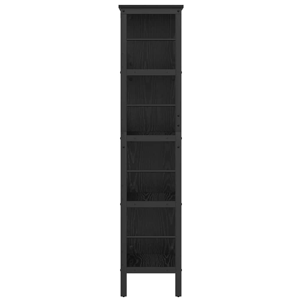 Bokhylle Svart Eik 82 x 32 x 144,5 cm Konstruert tre