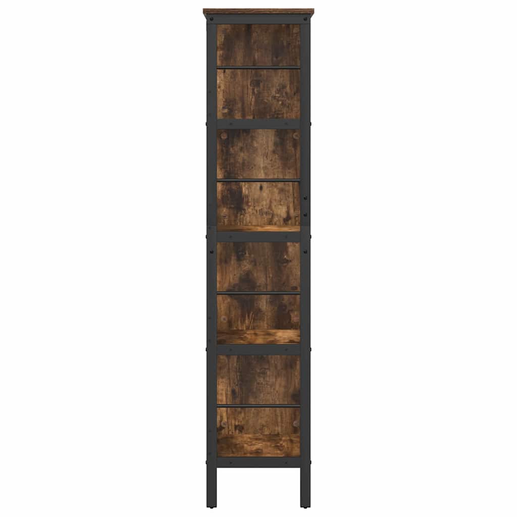 Bokhylle Røkt eik 82 x 32 x 144,5 cm Konstruert tre