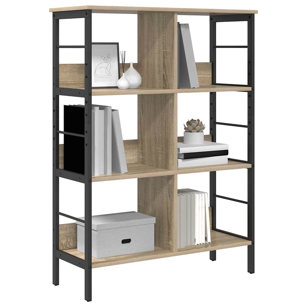 Bokhylle Sonoma eik 82 x 32 x 112 cm Konstruert tre