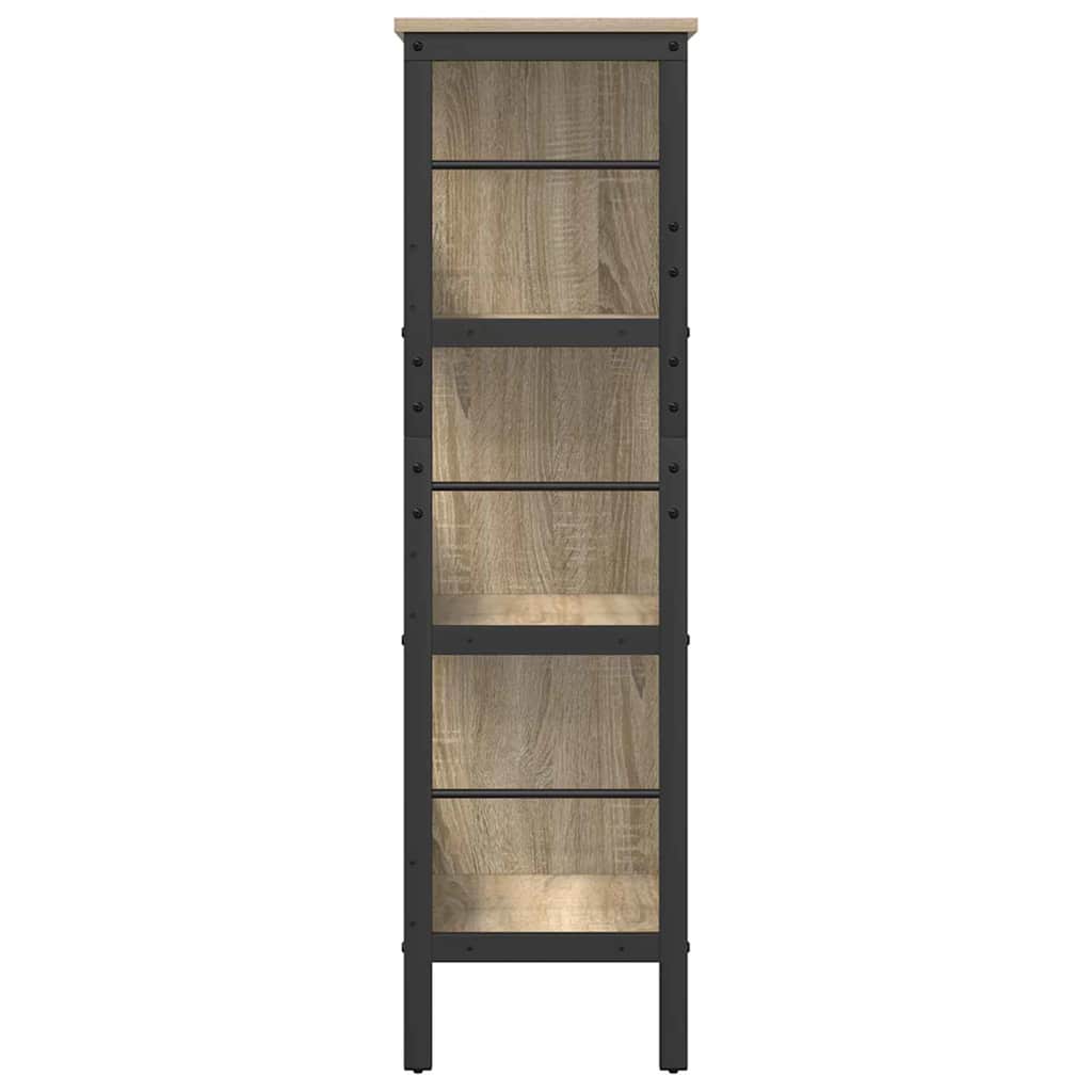 Bokhylle Sonoma eik 82 x 32 x 112 cm Konstruert tre