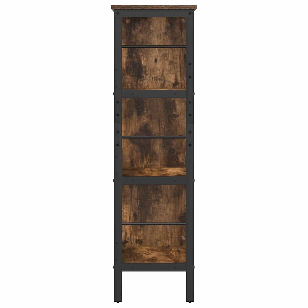 Bokhylle Røkt eik 82 x 32 x 112 cm Konstruert tre