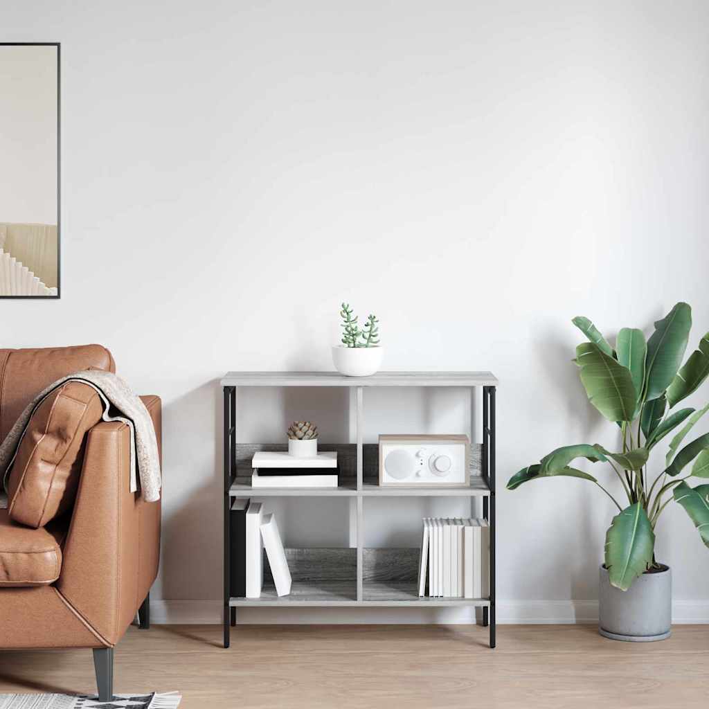 Bokhylle Grå Sonoma 82 x 32 x 79 cm Konstruert tre