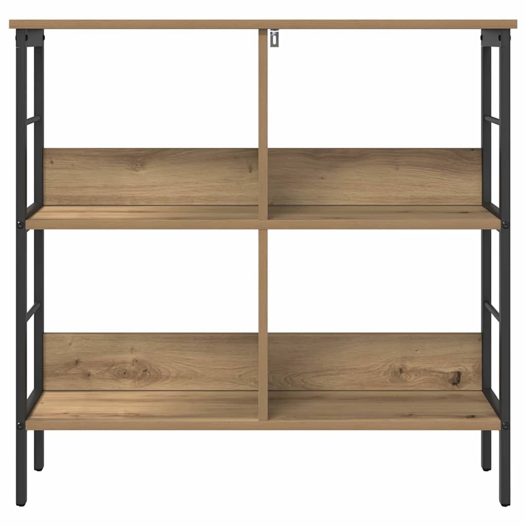 Bokhylle 4 nivåer 82 x 32 x 79 cm Konstruert tre Artisan Eik