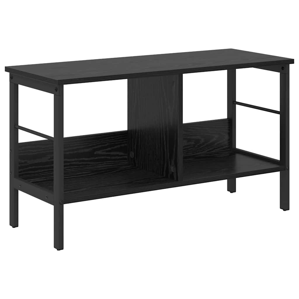 Bokhylle Svart Eik 82 x 32 x 47 cm Konstruert tre