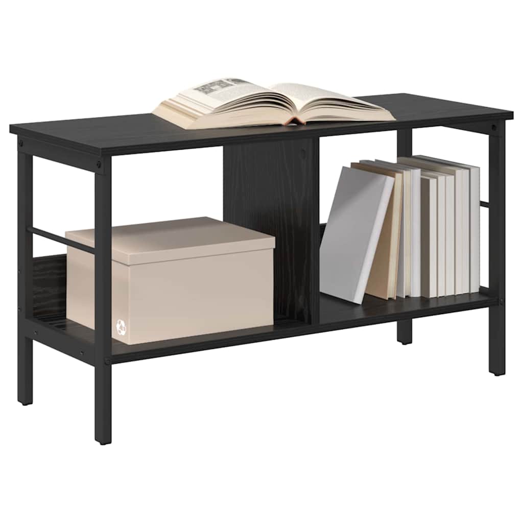 Bokhylle Svart Eik 82 x 32 x 47 cm Konstruert tre