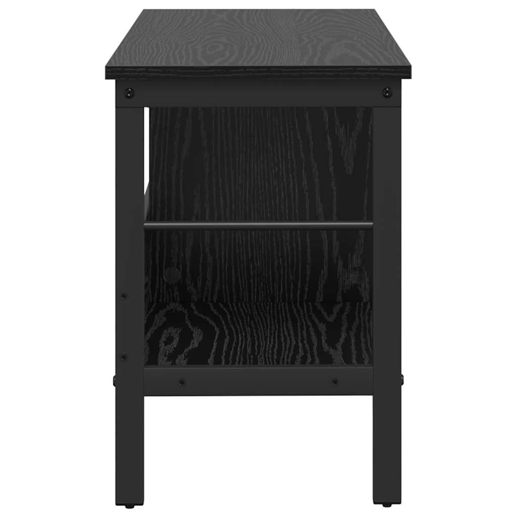 Bokhylle Svart Eik 82 x 32 x 47 cm Konstruert tre