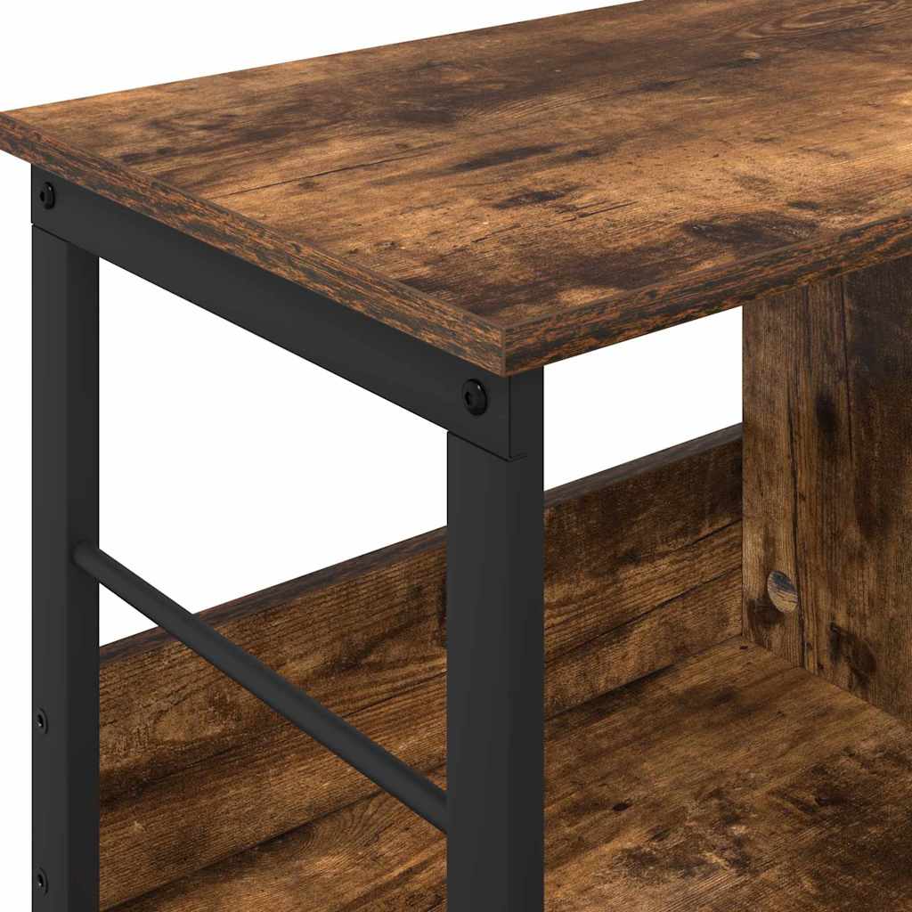 Bokhylle Røkt eik 82 x 32 x 47 cm Konstruert tre