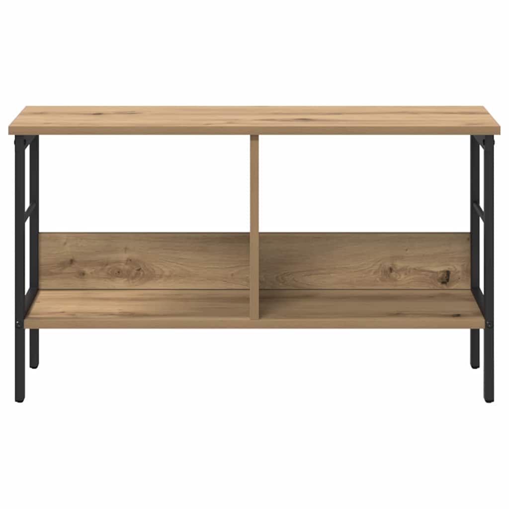 Bokhylle 2 nivåer 82 x 32 x 47 cm Konstruert tre Artisan Eik