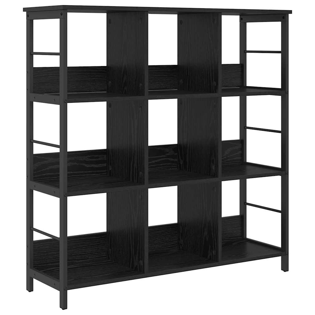 Bokhylle Svart Eik 102 x 32 x 104,5 cm Konstruert tre
