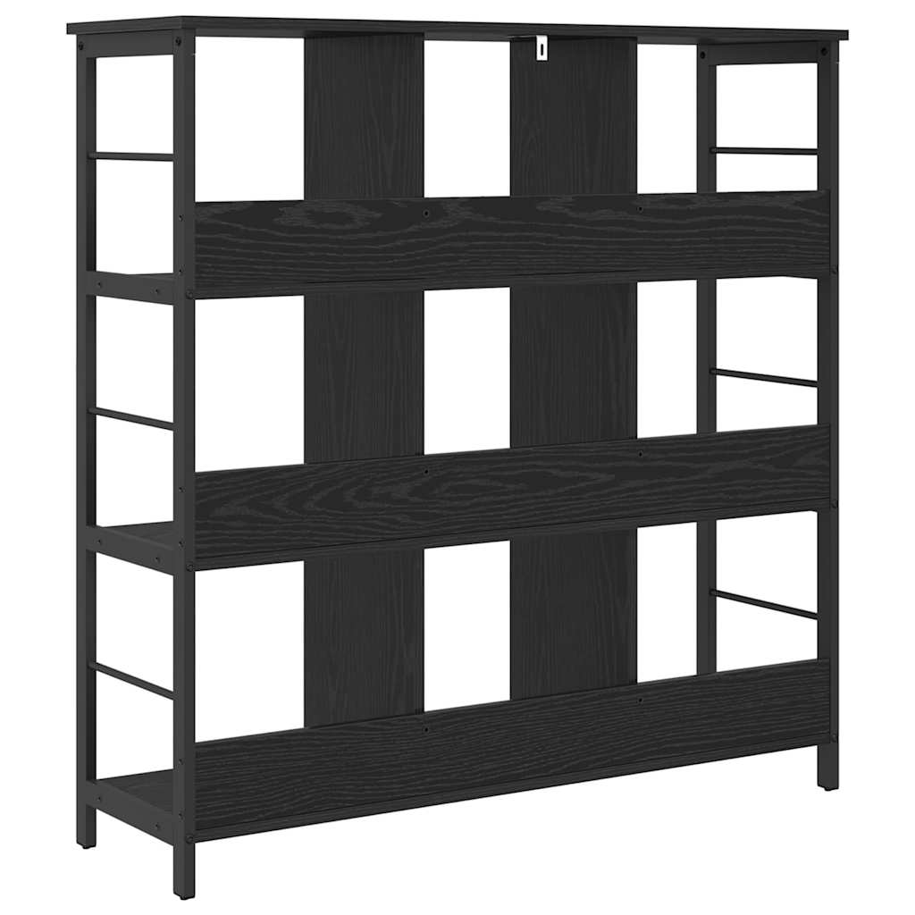 Bokhylle Svart Eik 102 x 32 x 104,5 cm Konstruert tre