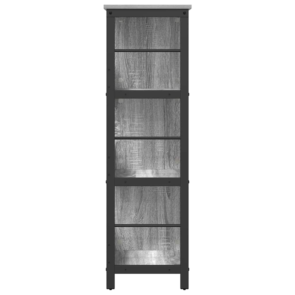 Bokhylle Grå Sonoma 102 x 32 x 104,5 cm Konstruert tre