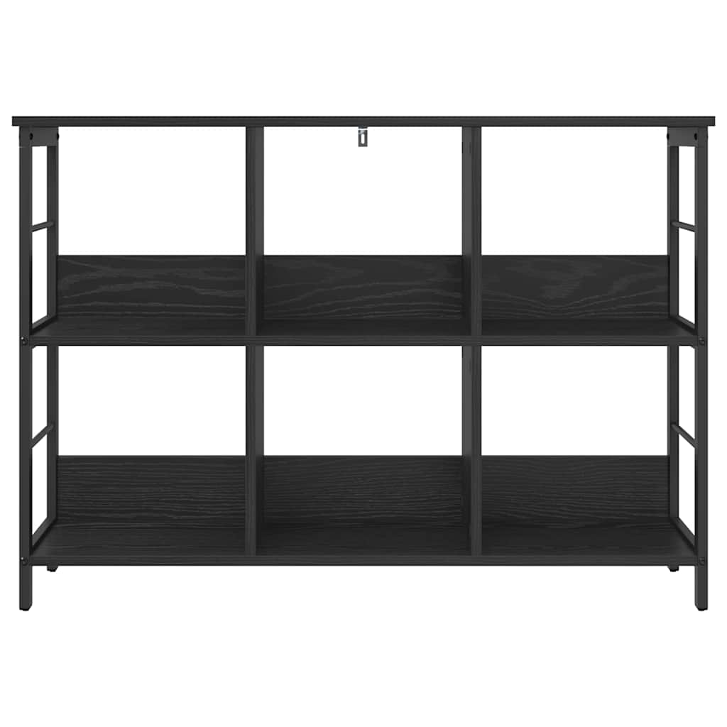 Bokhylle Svart Eik 102 x 32 x 72,5 cm Konstruert tre