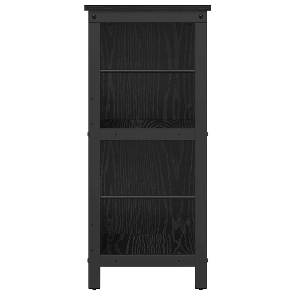 Bokhylle Svart Eik 102 x 32 x 72,5 cm Konstruert tre