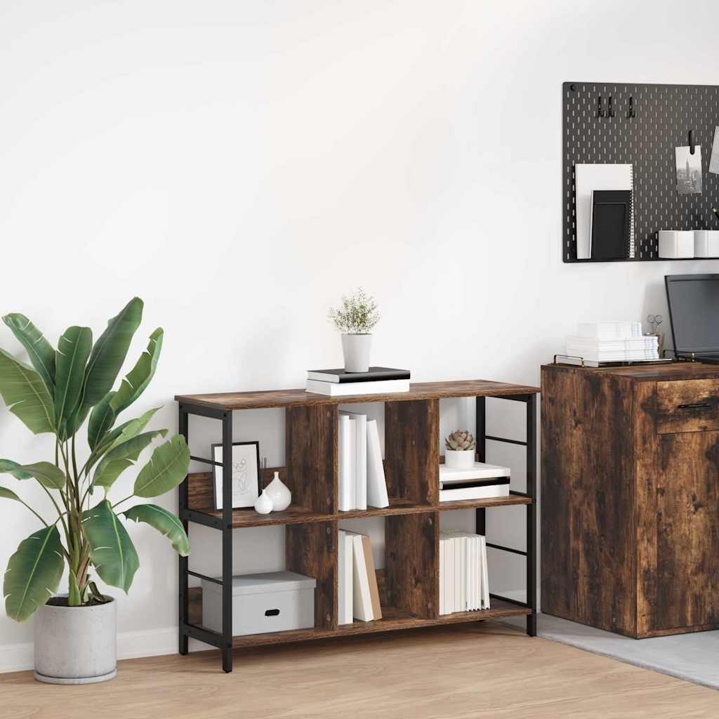 Bokhylle Røkt eik 102 x 32 x 72,5 cm Konstruert tre