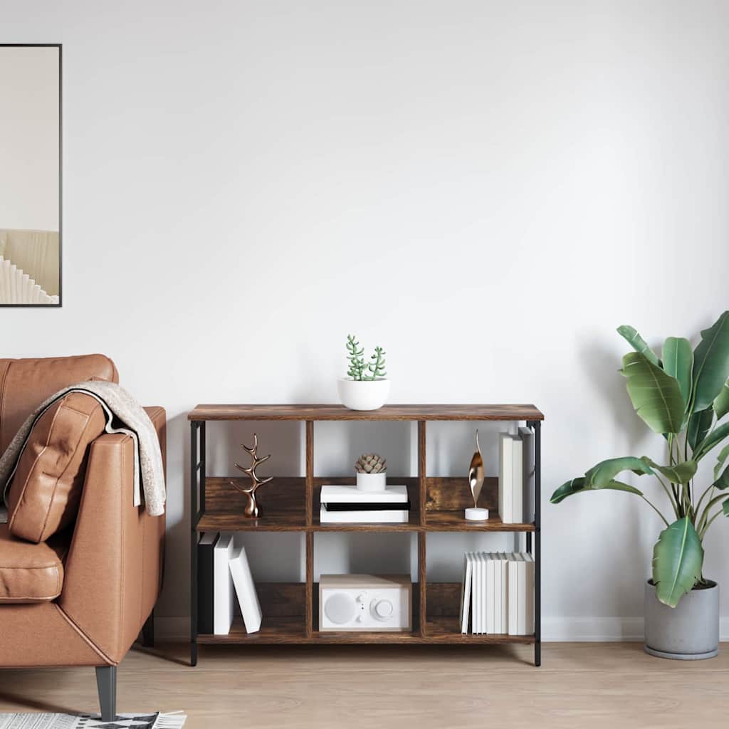 Bokhylle Røkt eik 102 x 32 x 72,5 cm Konstruert tre