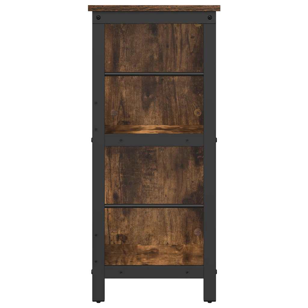 Bokhylle Røkt eik 102 x 32 x 72,5 cm Konstruert tre