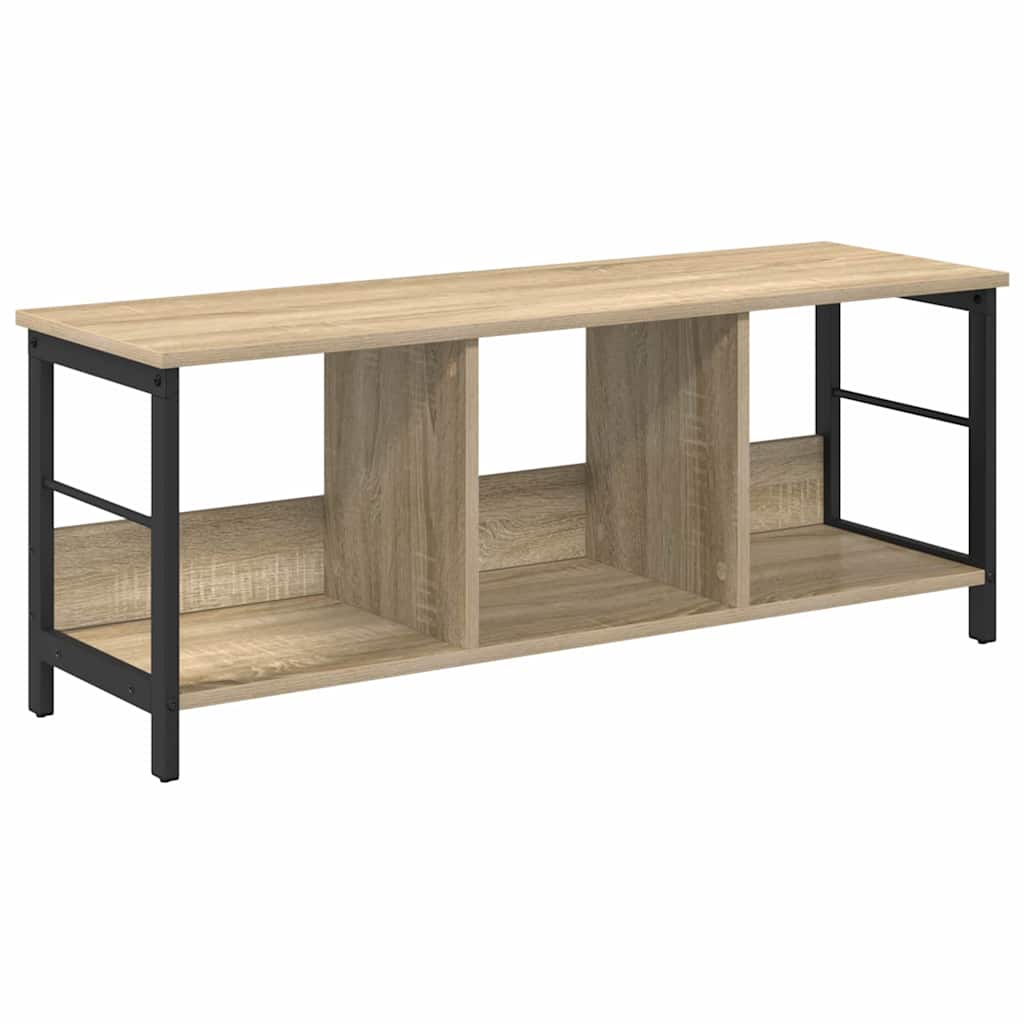 Bokhylle 3 nivåer 102 x 32 x 40,5 cm Konstruert tre Sonoma eik