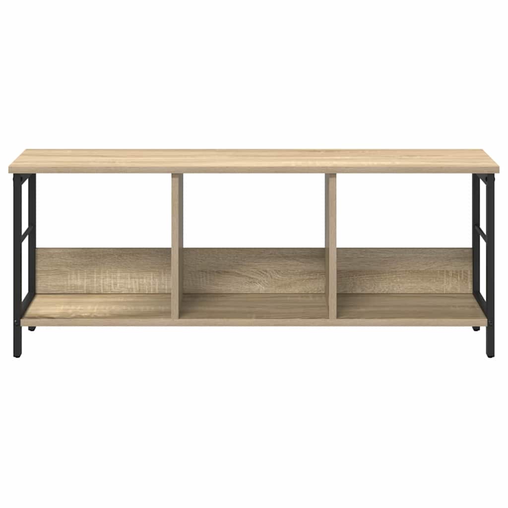 Bokhylle 3 nivåer 102 x 32 x 40,5 cm Konstruert tre Sonoma eik