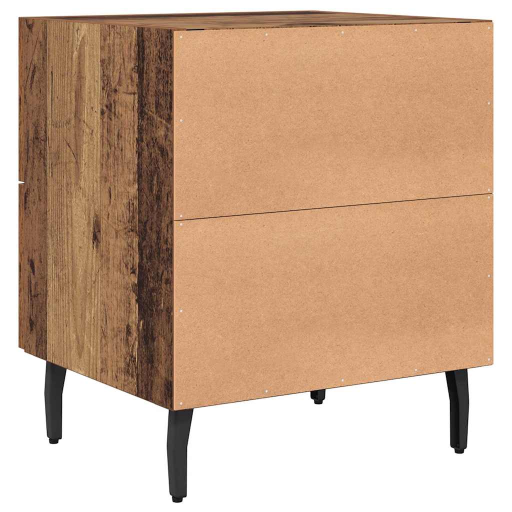 Nattbordskap 2 stk. Gammelt tre 40 x 35 x 47,5 cm