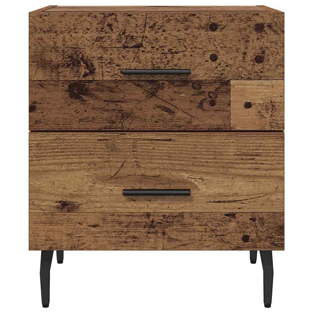 Nattbordskap 2 stk. Gammelt tre 40 x 35 x 47,5 cm
