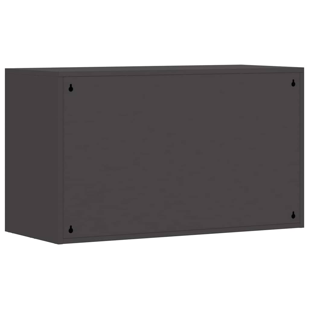 Veggskap for garasje Svart 90 x 40 x 53 cm Pulverlakkert stål