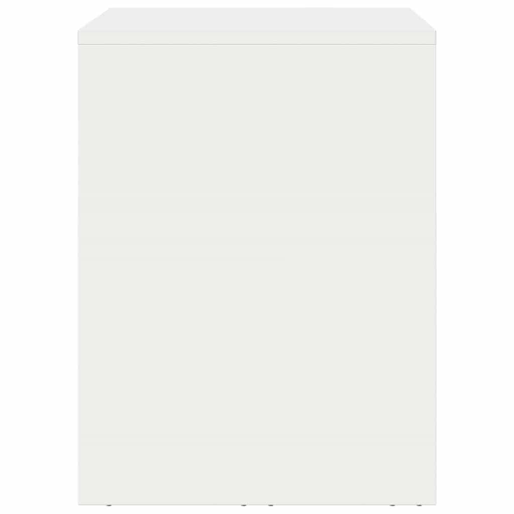 Veggskap for garasje Hvit 80 x 40 x 53 cm Pulverlakkert stål