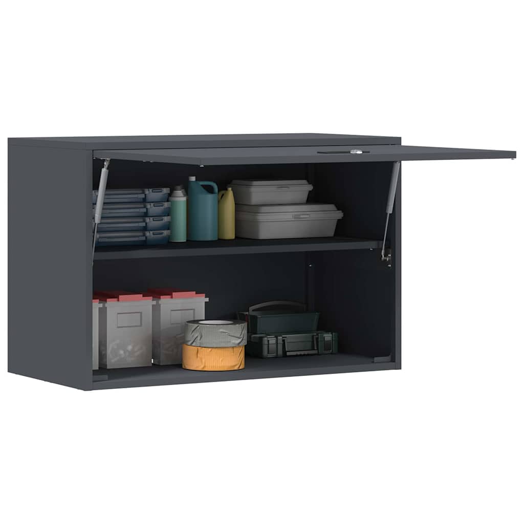 Veggskap for garasje Antrasitt 80 x 40 x 53 cm