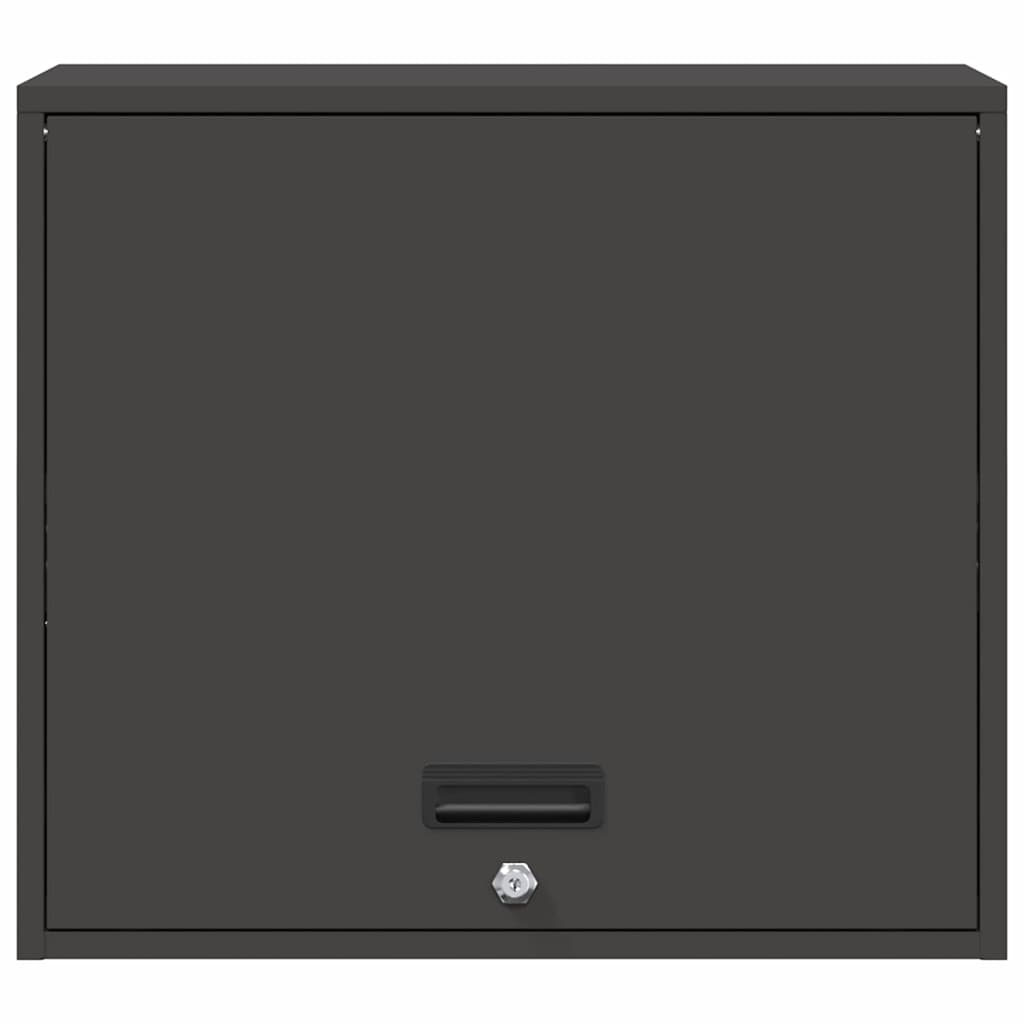 Veggskap for garasje Svart 60 x 40 x 53 cm Pulverlakkert stål