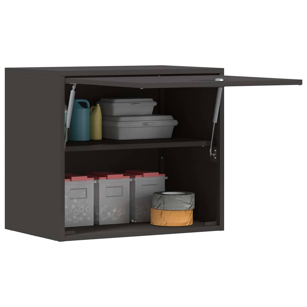 Veggskap for garasje Svart 60 x 40 x 53 cm Pulverlakkert stål