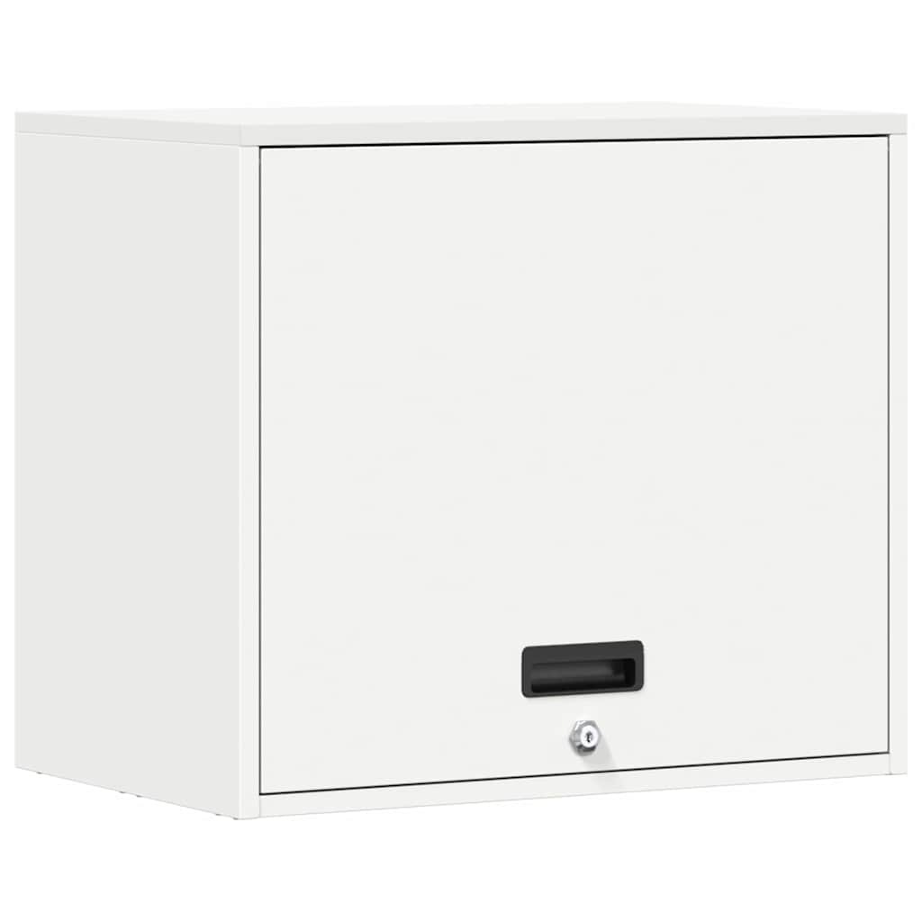 Veggskap for garasje Hvit 60 x 40 x 53 cm Pulverlakkert stål