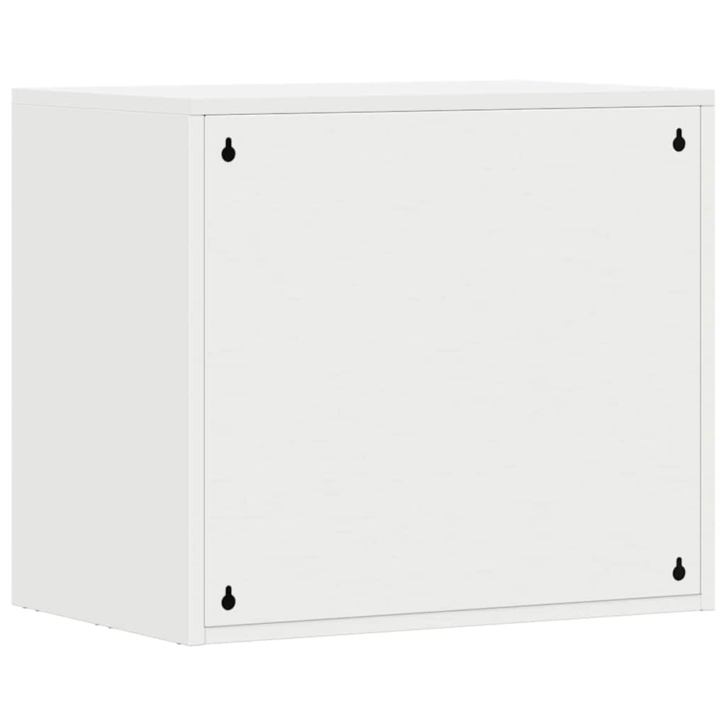 Veggskap for garasje Hvit 60 x 40 x 53 cm Pulverlakkert stål