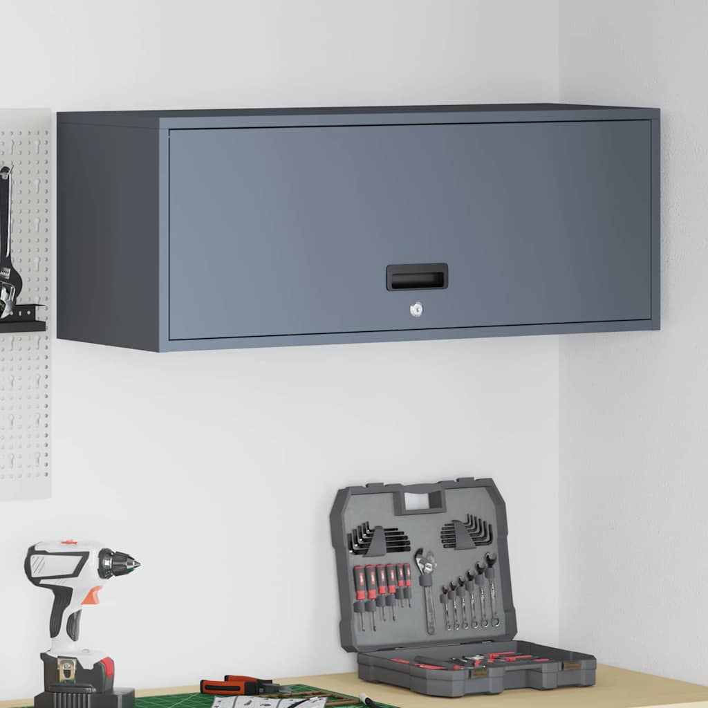 Veggskap for garasje Antrasitt 90 x 33 x 35 cm