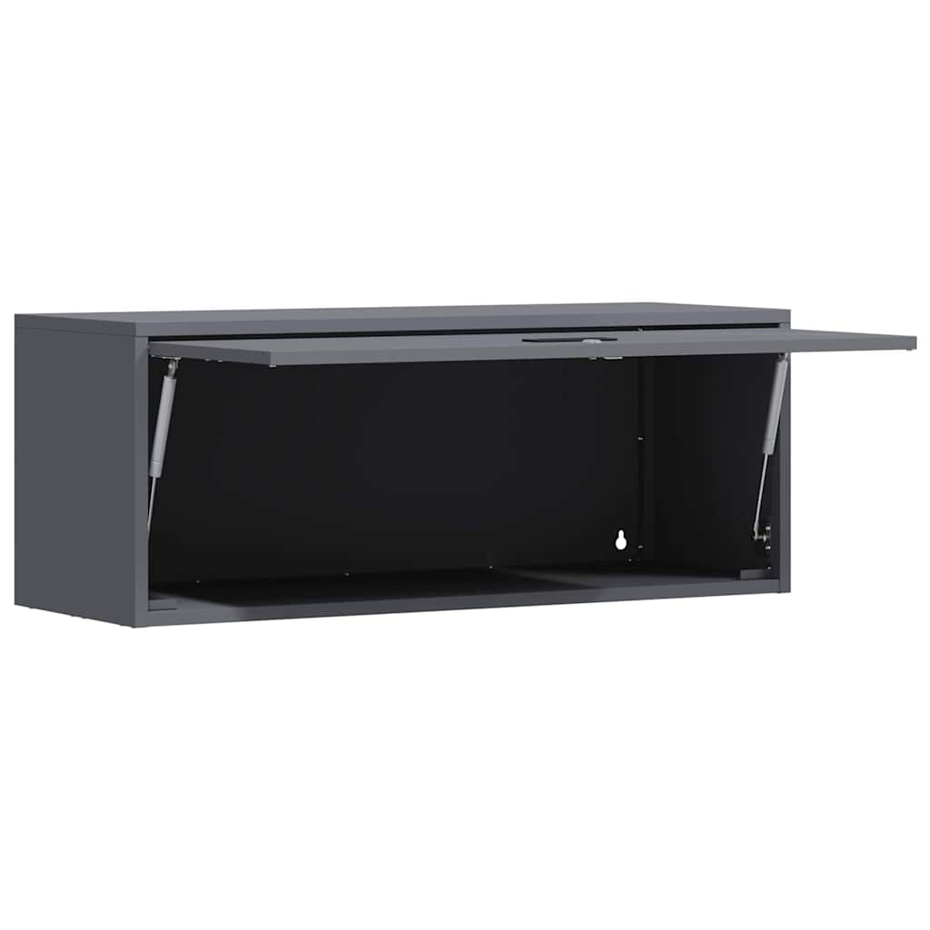 Veggskap for garasje Antrasitt 90 x 33 x 35 cm
