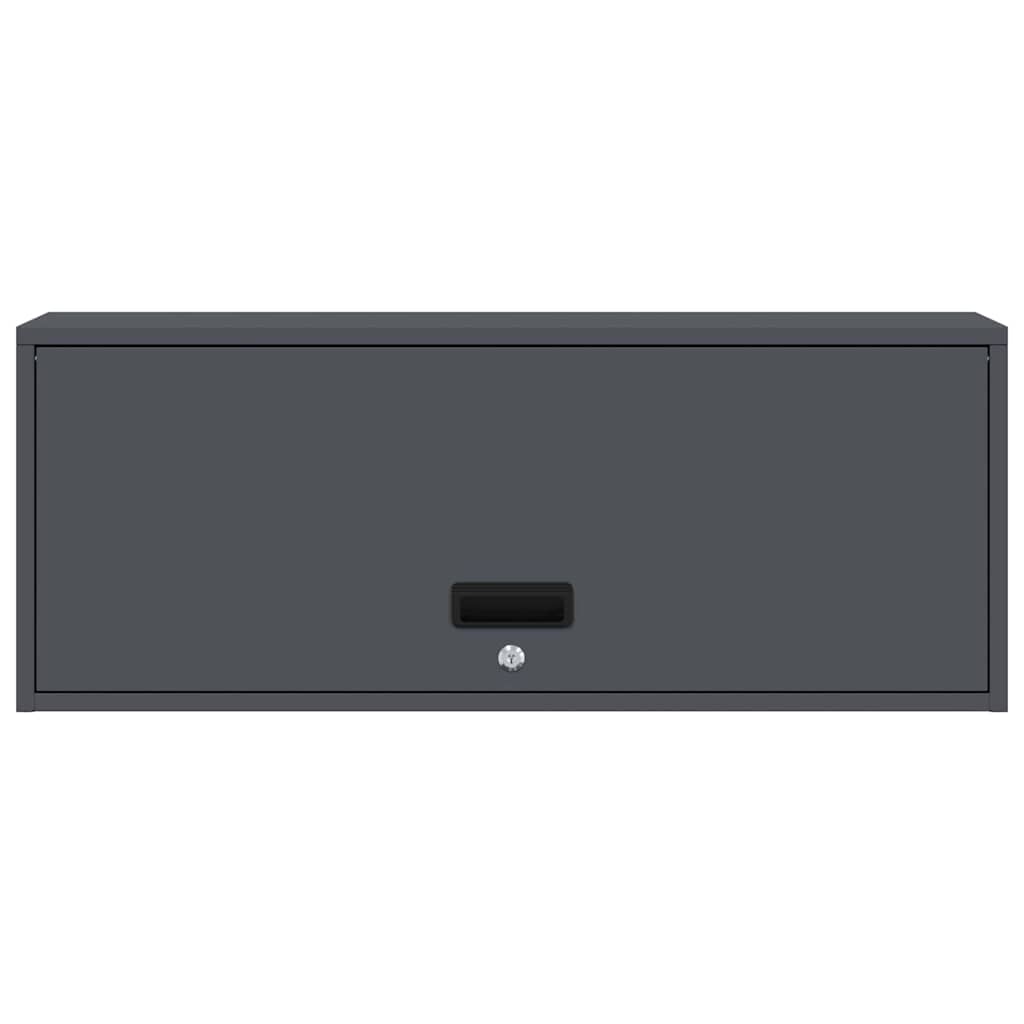 Veggskap for garasje Antrasitt 90 x 33 x 35 cm