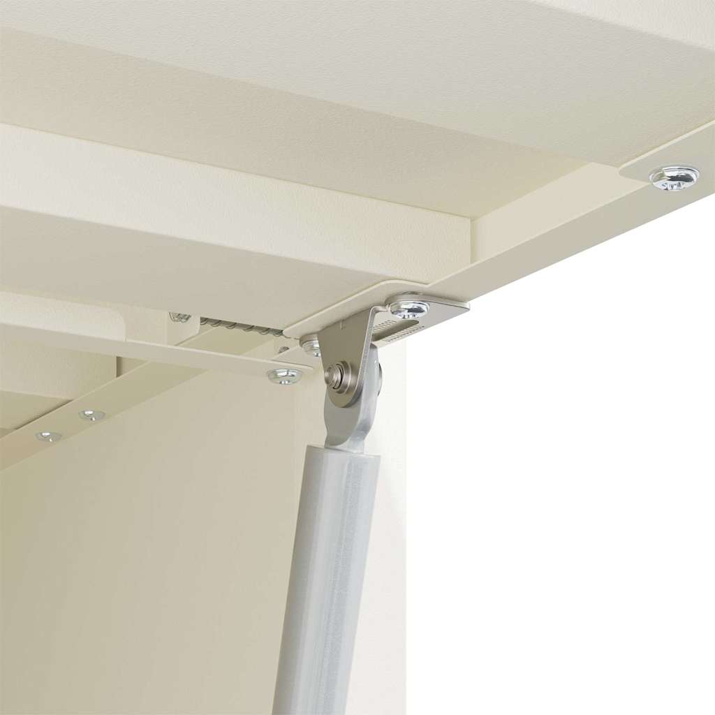 Veggskap for garasje Hvit 80 x 33 x 35 cm Pulverlakkert stål