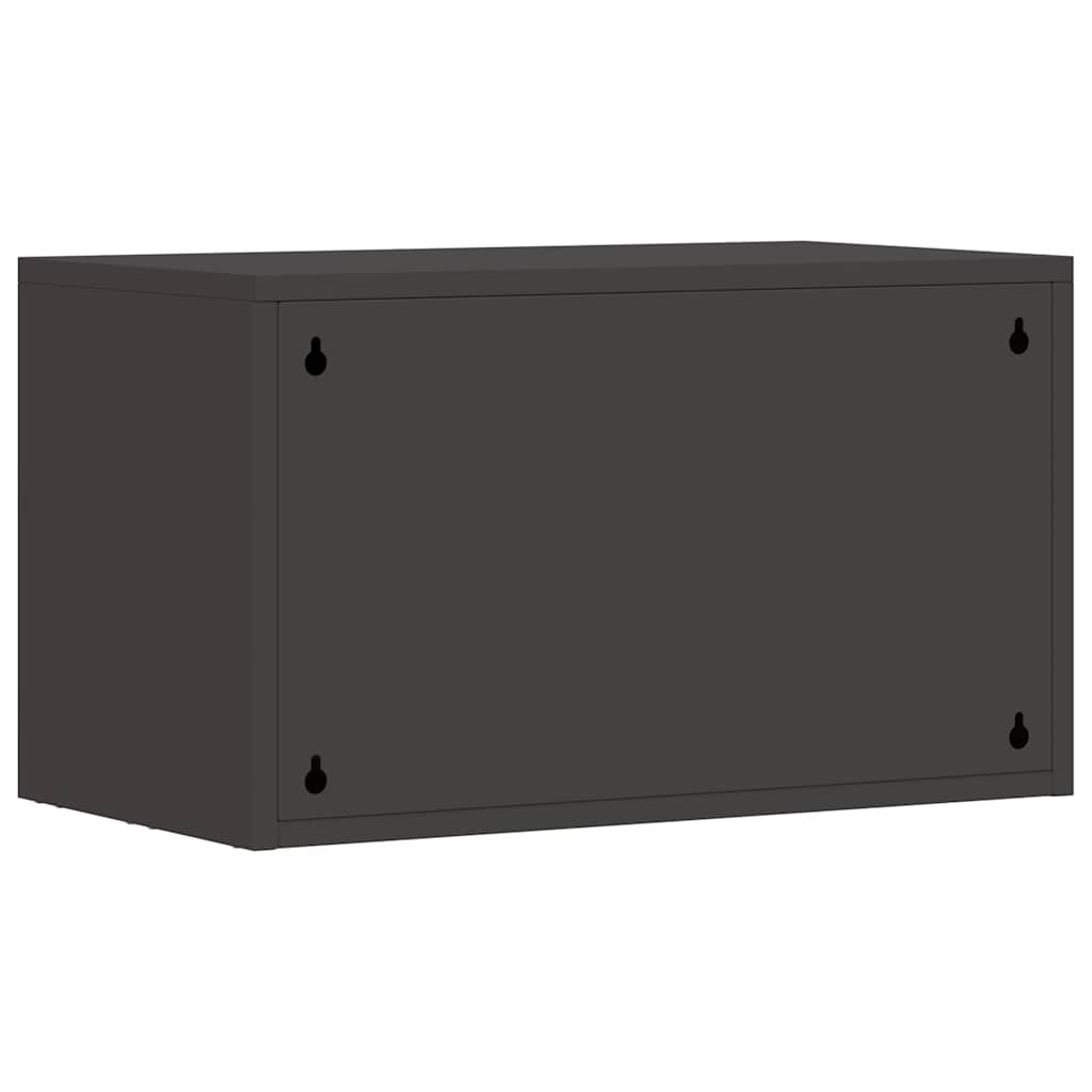 Veggskap for garasje Svart 60 x 33 x 35 cm Pulverlakkert stål