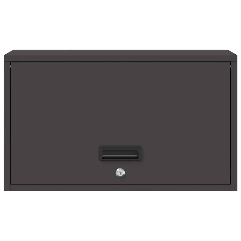 Veggskap for garasje Svart 60 x 33 x 35 cm Pulverlakkert stål