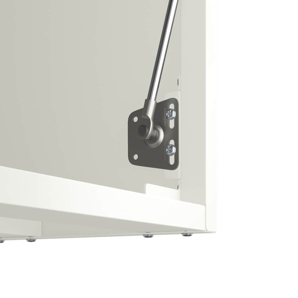 Veggskap for garasje Hvit 60 x 33 x 35 cm Pulverlakkert stål