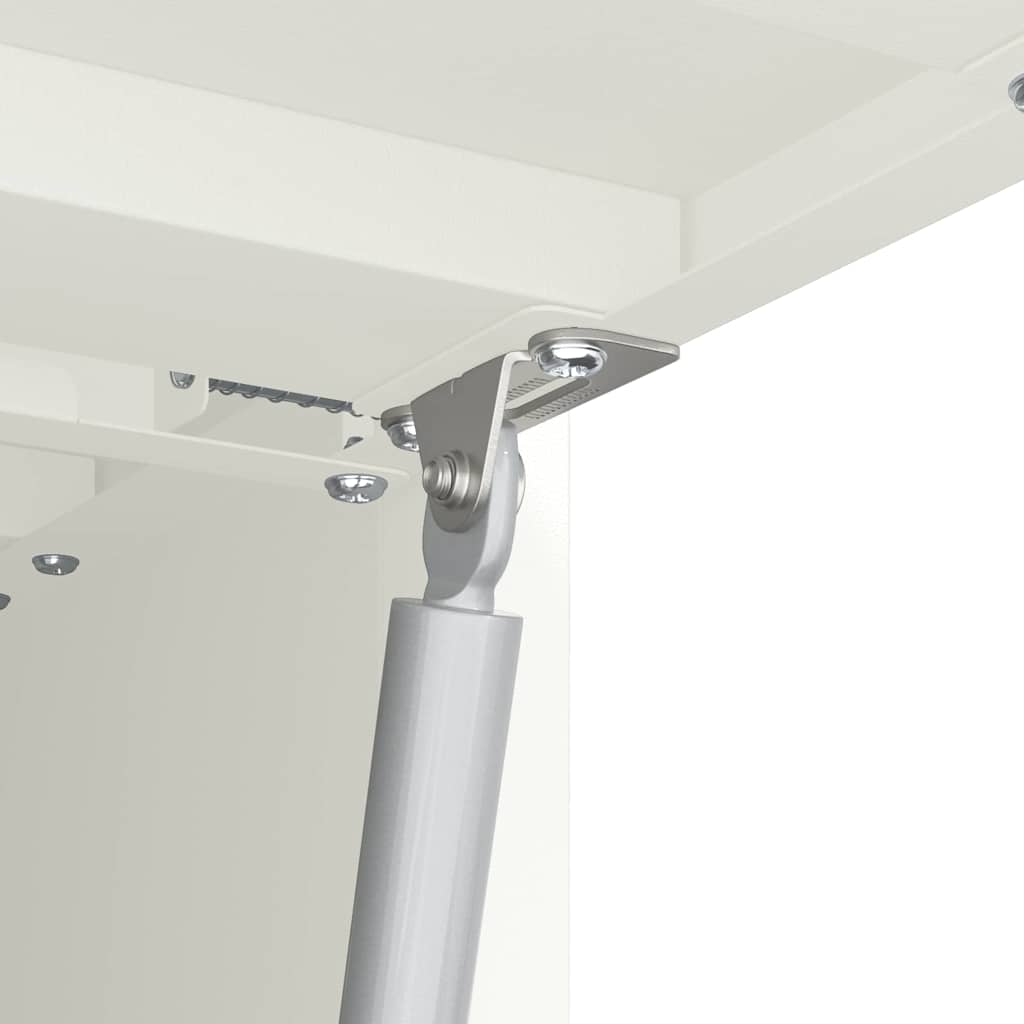 Veggskap for garasje Hvit 60 x 33 x 35 cm Pulverlakkert stål
