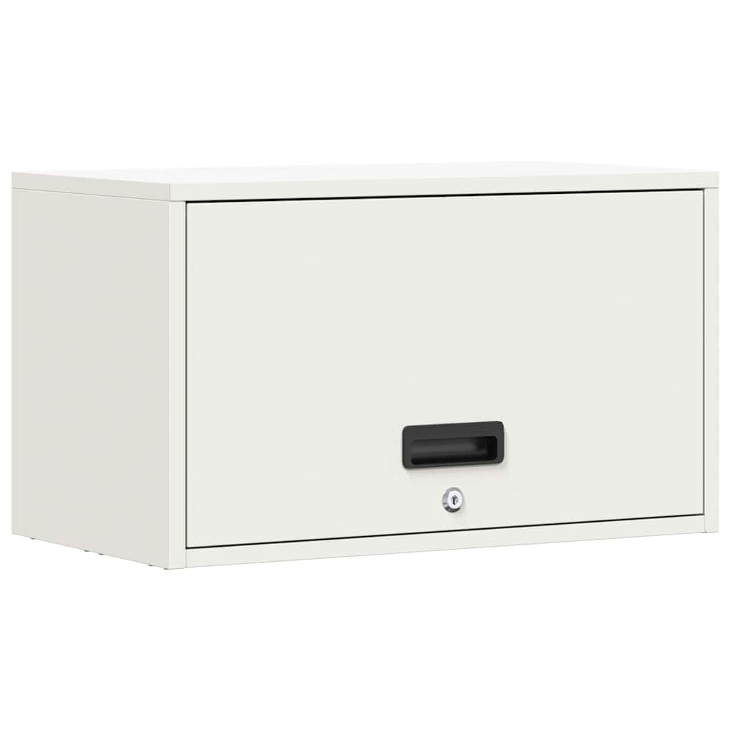 Veggskap for garasje Hvit 60 x 33 x 35 cm Pulverlakkert stål