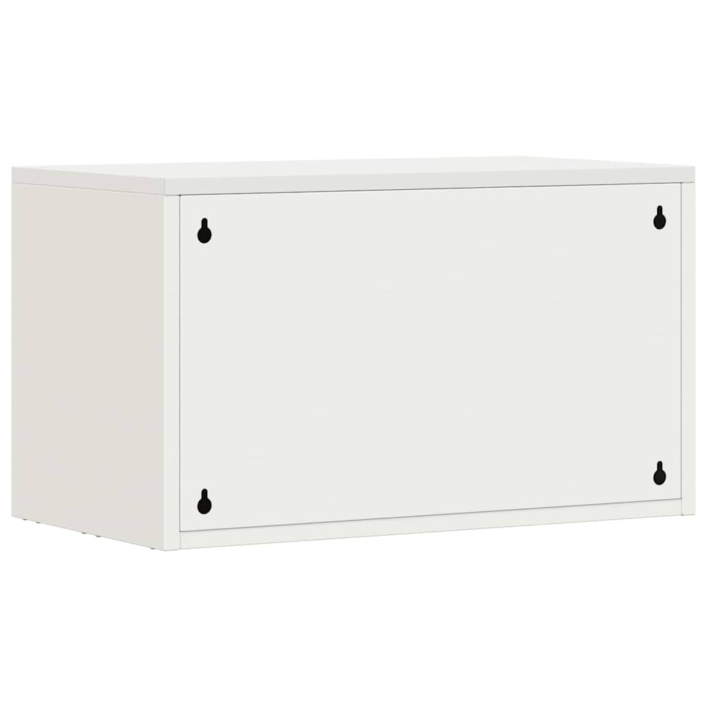 Veggskap for garasje Hvit 60 x 33 x 35 cm Pulverlakkert stål