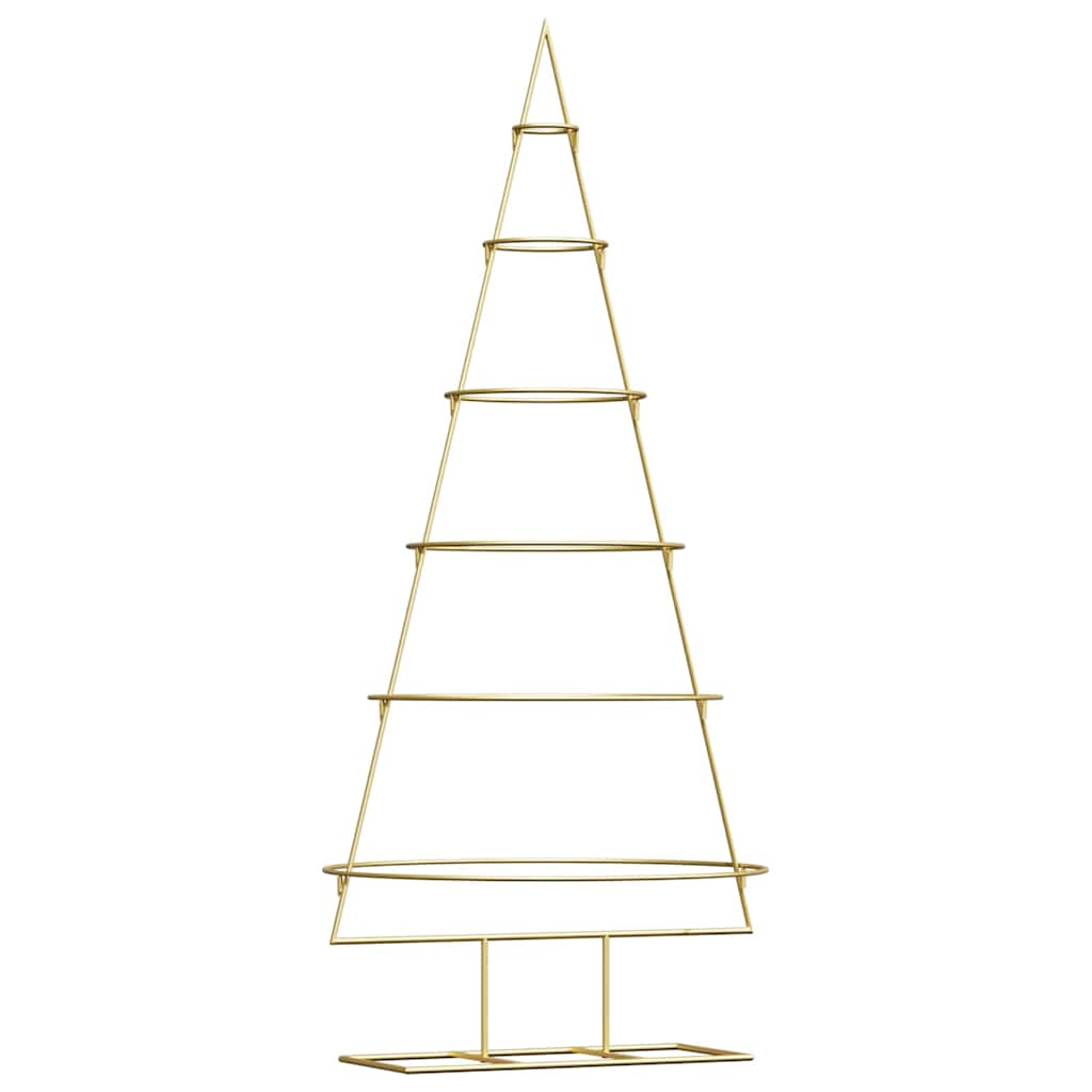 Metall juletre med stativ Gull 148 cm Pulverlakkert stål