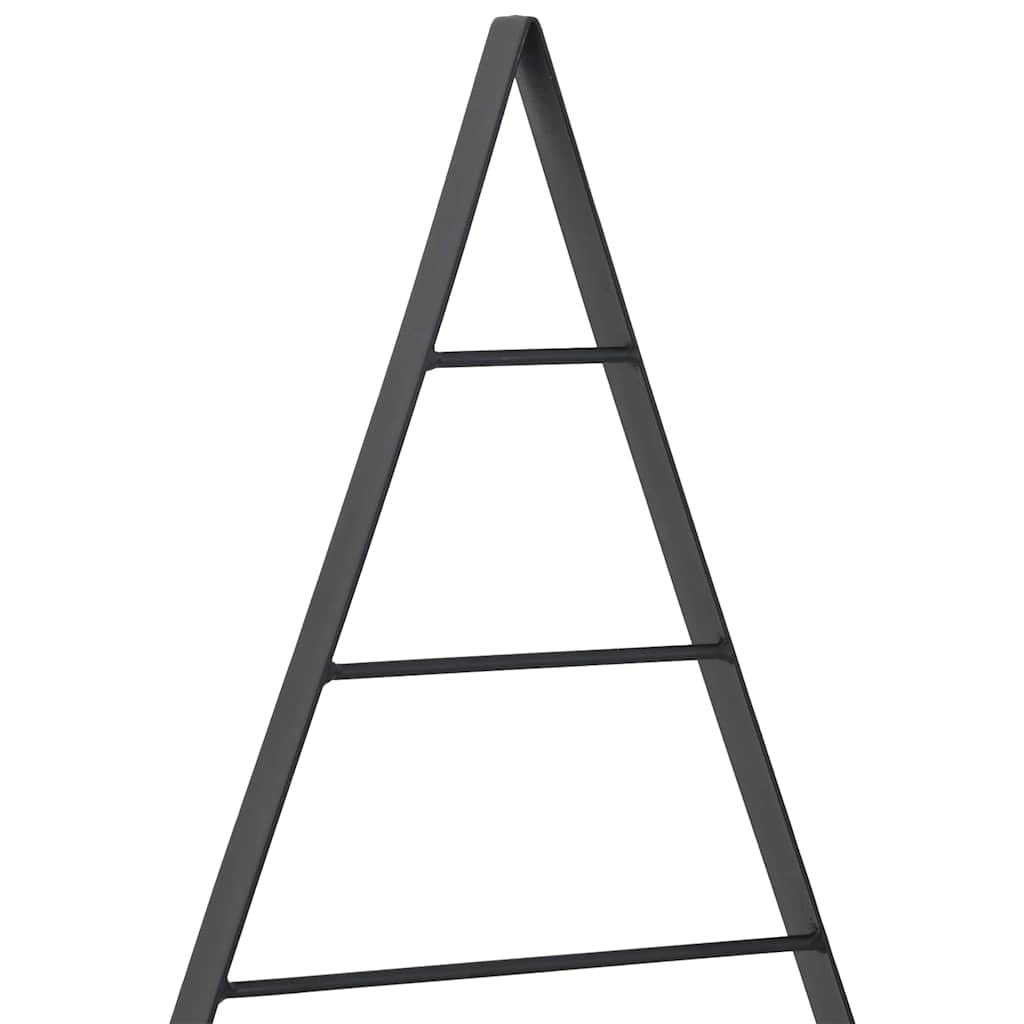 Metall juletre med stativ Svart 60 cm Stål
