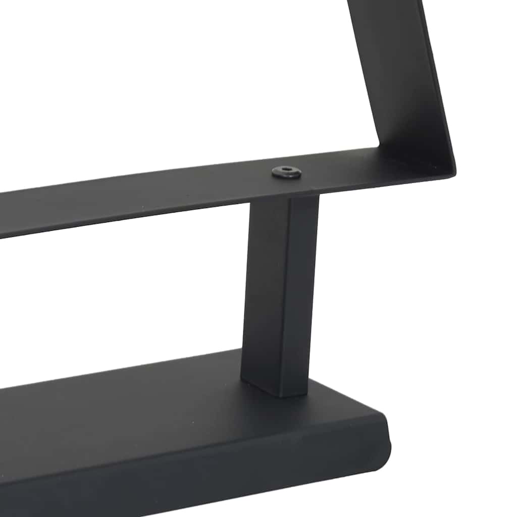 Metall juletre med stativ Svart 60 cm Stål