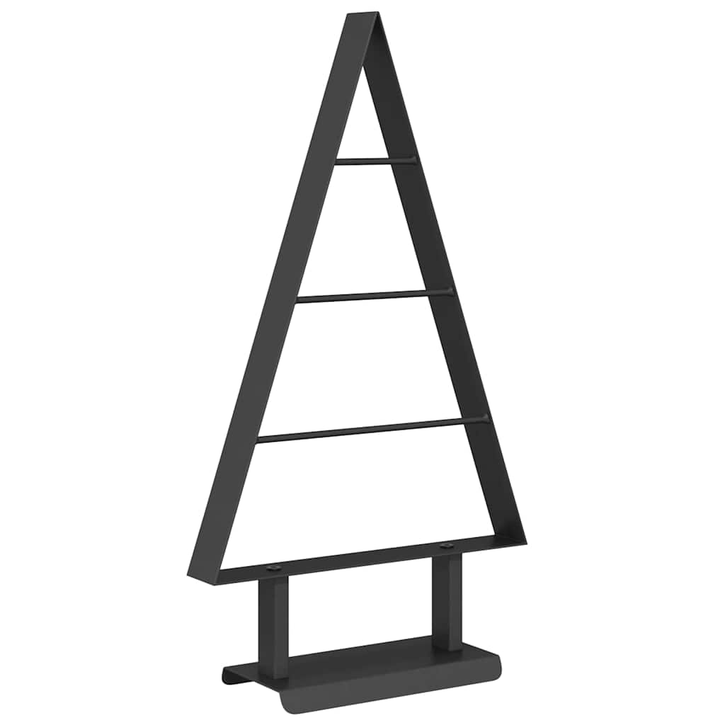 Metall juletre med stativ Svart 60 cm Stål