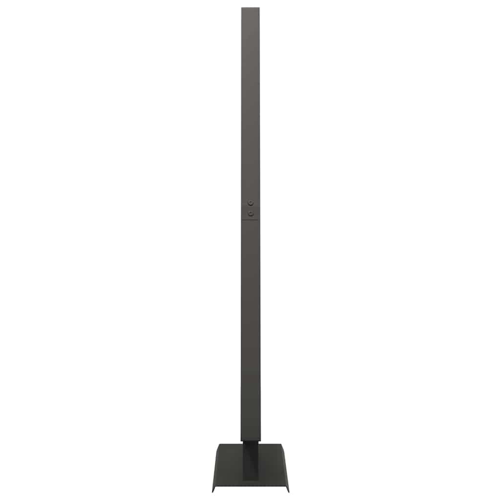 Metall juletre med stativ Svart 125,5 cm Stål