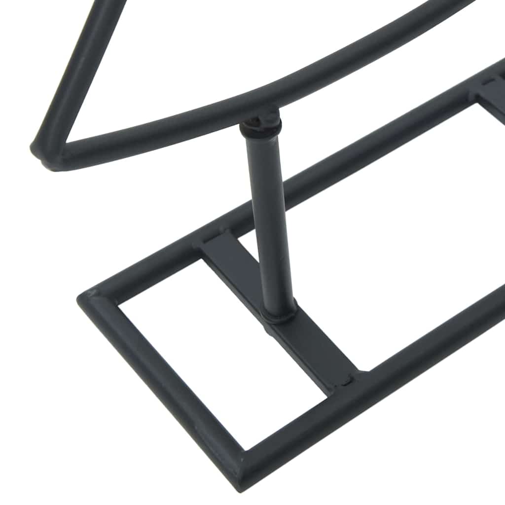 Metall juletre med stativ Svart 60 cm Stål